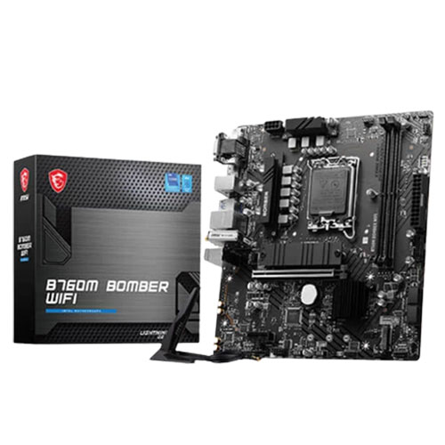 MSI B760M Bomber (Wi-Fi-) DDR5 Motherboard( 3 YEARS WARRANTY) MSI B760M Bomber (Wi-Fi-) DDR5 Motherboard( 3 YEARS WARRANTY)