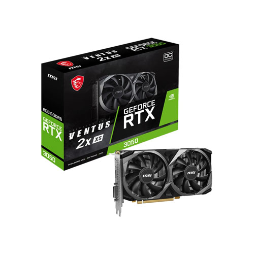 MSI GeForce RTX 3050 VENTUS 2X XS 8GB GDDR6X OC Graphics Card(3 YEARS WARRANTY)