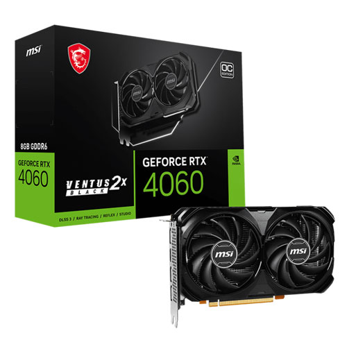 MSI GeForce RTX 4060 Ventus OC 2X 8GB GDDR6X Black Graphics ( 3 YEARS WARRANTY ) MSI GeForce RTX 4060 Ventus OC 2X 8GB GDDR6X Black Graphics ( 3 YEARS WARRANTY )