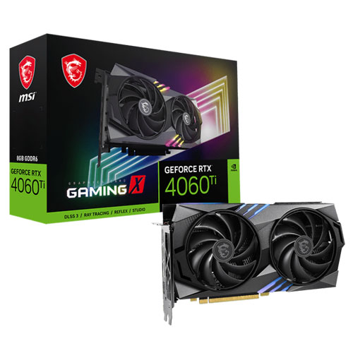 MSI GeForce RTX 4060 Ti Gaming X 8GB Graphics Card (3 YEARS WARRANTY)