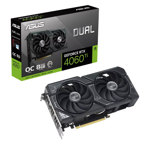 ASUS Dual GeForce RTX 4060 TI 8GB GDDR6 OC Graphics Card (3YEARS WARRANTY)