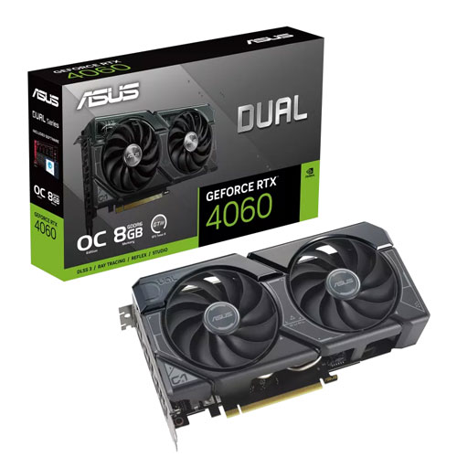 ASUS Dual GeForce RTX 4060 8GB GDDR6 OC Graphics Card (3 YEARS WARRANTY)
