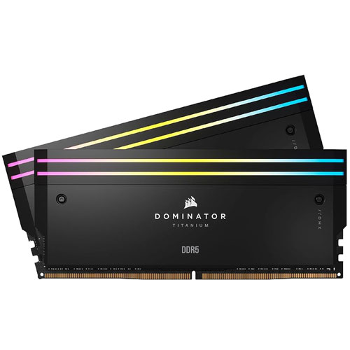 Corsair Dominator Titanium RGB 32GB (2X16GB) DDR5 6400MHz C32 Memory Kit Black (3 YEARS WARRANTY) Corsair Dominator Titanium RGB 32GB (2X16GB) DDR5 6400MHz C32 Memory Kit Black (3 YEARS WARRANTY)