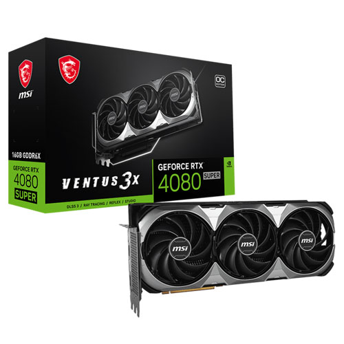 MSI Geforce RTX 4080 Super Ventus OC 3X 16GB GDDR6X Graphic Card ( 3 YEARS WARRANTY ) MSI Geforce RTX 4080 Super Ventus OC 3X 16GB GDDR6X Graphic Card ( 3 YEARS WARRANTY )