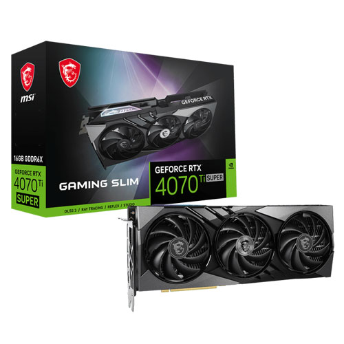 MSI Geforce RTX 4070 Ti Super Gaming X 16GB GDDR6X SLIM Graphics Card ( 3 YEARS WARRANTY ) MSI Geforce RTX 4070 Ti Super Gaming X 16GB GDDR6X SLIM Graphics Card ( 3 YEARS WARRANTY )