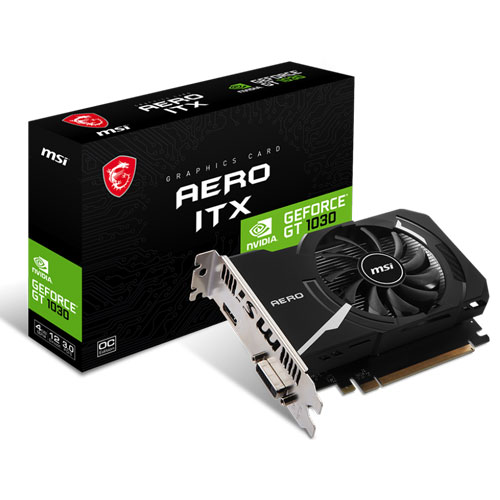 MSI GT 1030 ITX 4GB GDDR4 OC Low Profile Graphics Card
