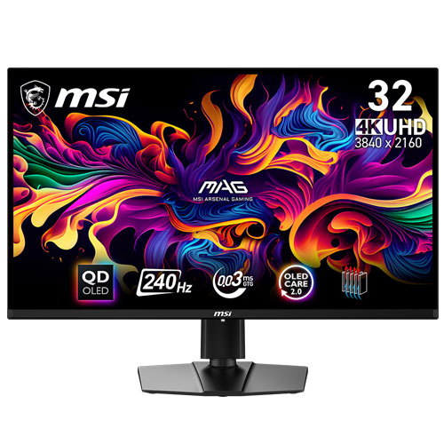 MSI MAG 321UPX 32 Inch QD-OLED UHD (3840×2160) 240Hz 0.03ms Adaptive-Sync Compatible Frameless Gaming Monitor ( 3 YEARS WARRANTY ) MSI MAG 321UPX 32 Inch QD-OLED UHD (3840x2160) 240Hz 0.03ms Adaptive-Sync Compatible Frameless Gaming Monitor ( 3 YEARS WARRANTY )