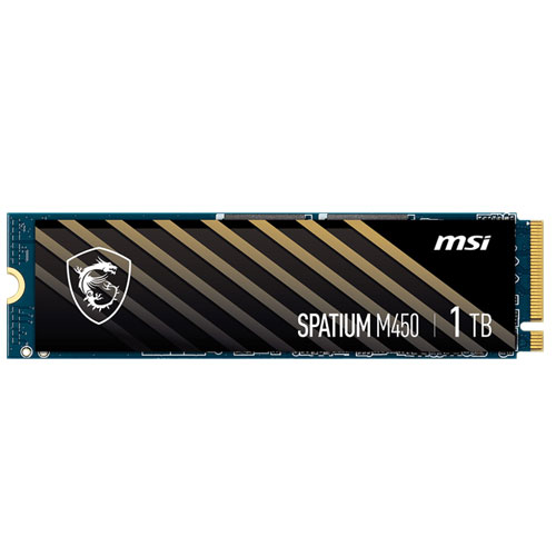 MSI Spatium M450 1TB PCIE 4.0 NVME M.2 Solid State Drive ( 3 YEARS WARRANTY )