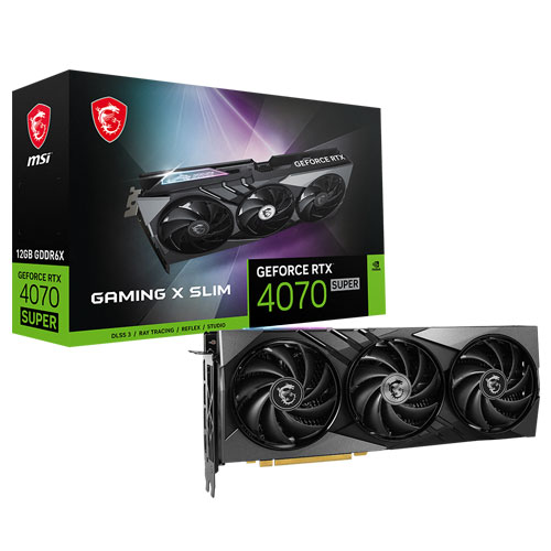 MSI Geforce RTX 4070 Super Gaming X 12GB GDDR6X SLIM Graphics Card ( 3 YEARS WARRANTY ) MSI Geforce RTX 4070 Super Gaming X 12GB GDDR6X SLIM Graphics Card ( 3 YEARS WARRANTY )