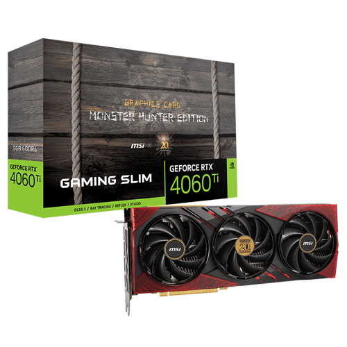 MSI GeForce RTX 4060 Ti X GC30 Monster Hunter Edition 8GB Graphics Card (3 YEARS WARRANTY)