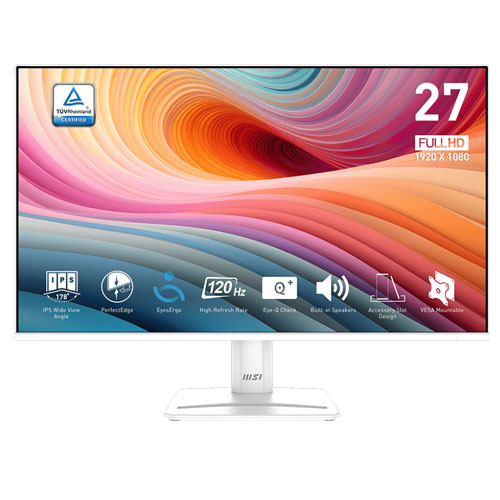 MSI Pro MP71AW E2 27″ Inch 120Hz 1ms FHD Ultra Slim Frameless White Monitor (3 YEARS WARRANTY) MSI Pro MP71AW E2 27" Inch 120Hz 1ms FHD Ultra Slim Frameless White Monitor (3 YEARS WARRANTY)