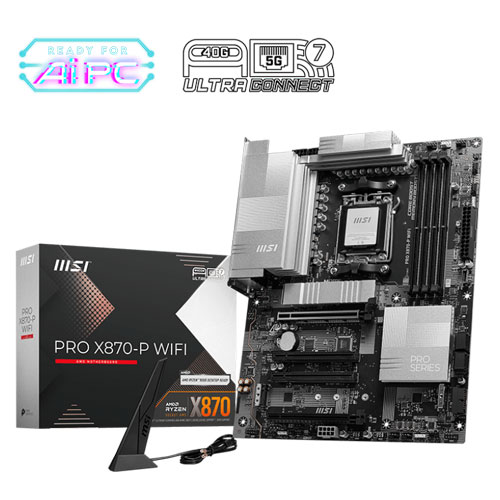 MSI PRO X870 P DDR5 WIFI Motherboard ( 3 YEARS WARRANTY ) MSI PRO X870 P DDR5 WIFI Motherboard ( 3 YEARS WARRANTY )