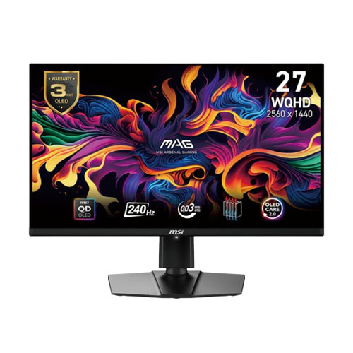 MSI MAG 271QPX E2 27 Inch QD-OLED WQHD (2560×1440) 240Hz 0.03ms AMD FreeSyn Premium Pro Compatible Frameless Gaming Monitor ( 3 YEARS WARRANTY ) MSI MAG 271QPX E2 27 Inch QD-OLED WQHD (2560x1440) 240Hz 0.03ms AMD FreeSyn Premium Pro Compatible Frameless Gaming Monitor ( 3 YEARS WARRANTY )